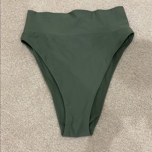High waisted swim bottoms